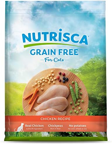 Dogswell NUTRISCA Premium Grain Free suché krmivo pre mačky, kuracie recept, 4 lbs.