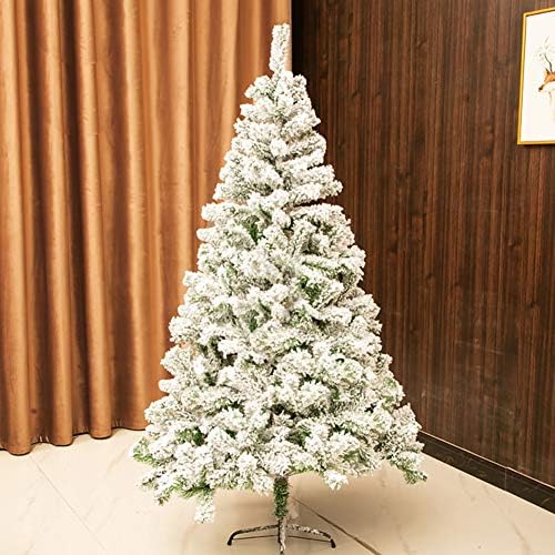 Zpee 2,9 ft vianočná dekorácia s plastovým stojanom sneh vločkovaný vianočný stromček, Materiál PVC umelý holý