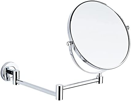 FUTENI Zväčšovacie Nástenné make-up Zrkadlo-Obojstranné zrkadlo skladacie 360° otočné kúpeľňové zrkadlo na holenie,